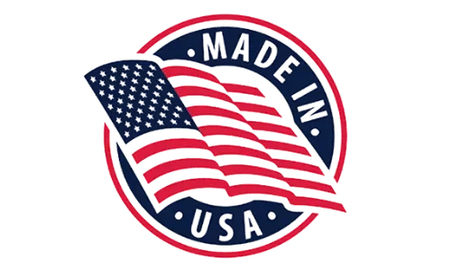 ProDentim supplement made in USA quality assurance badge for dental probiotic